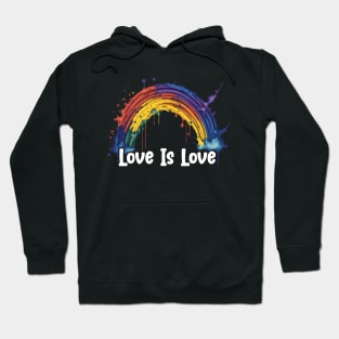 Prideful Skies LGBTQ gay pride Rainbow Colored Design Hoodie